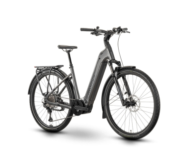 E-Bike Pedelec Raymon "Tahona Ultra" Wave - metalgrey / black / citron